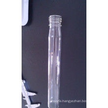 Safety Ring Cap Clear Tubular Glass Bottle